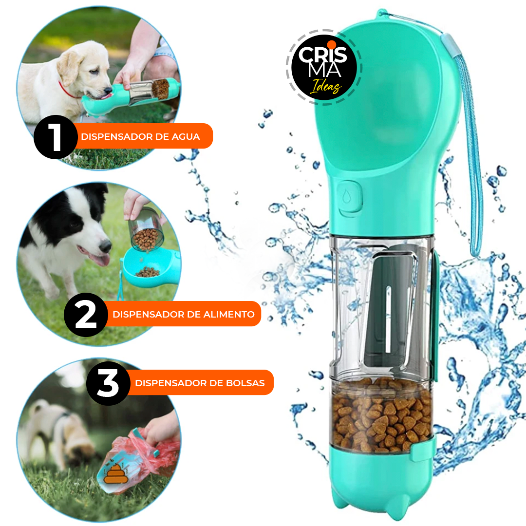 BOTELLA 3 EN 1 REVOLUTIONPET™ MASCOTAS MULTIFUNCIONAL ⭐⭐⭐⭐⭐