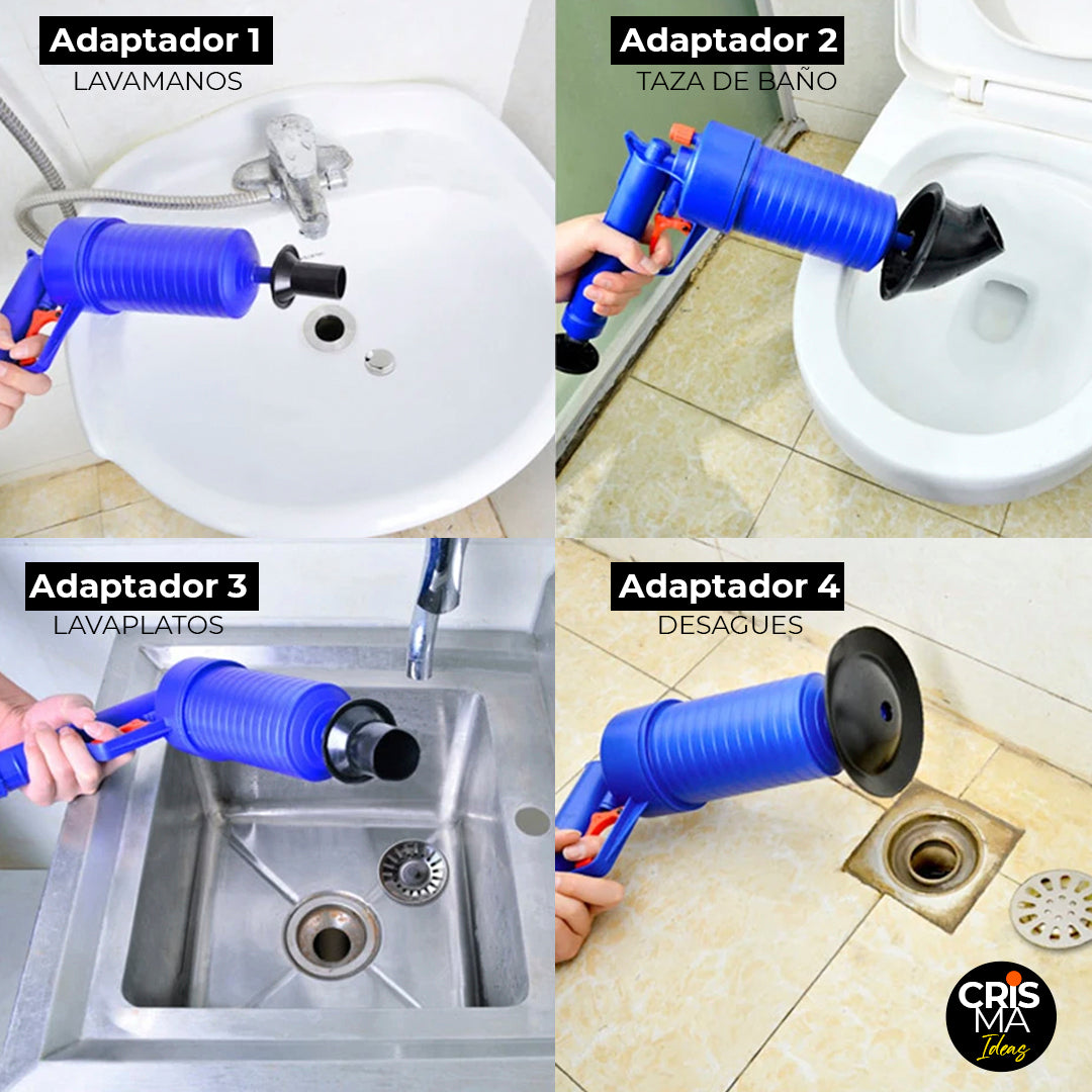 SOPAPO DESTAPADOR A PRESIÓN DE AIRE TURBOFLASH™ ⭐⭐⭐⭐⭐