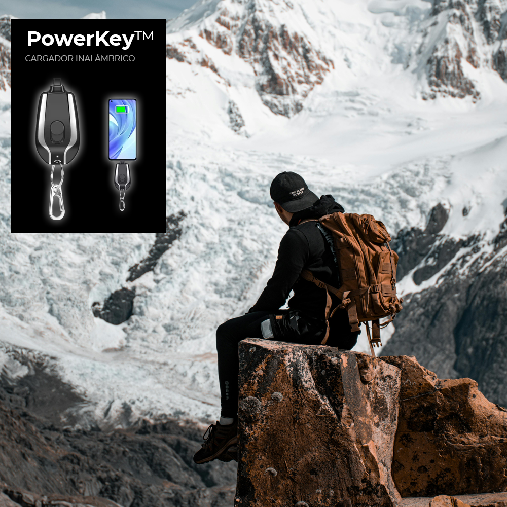 CARGADOR PORTÁTIL LLAVERO USBC / IPHONE POWERKEY™ ⭐️⭐️⭐️⭐️⭐️