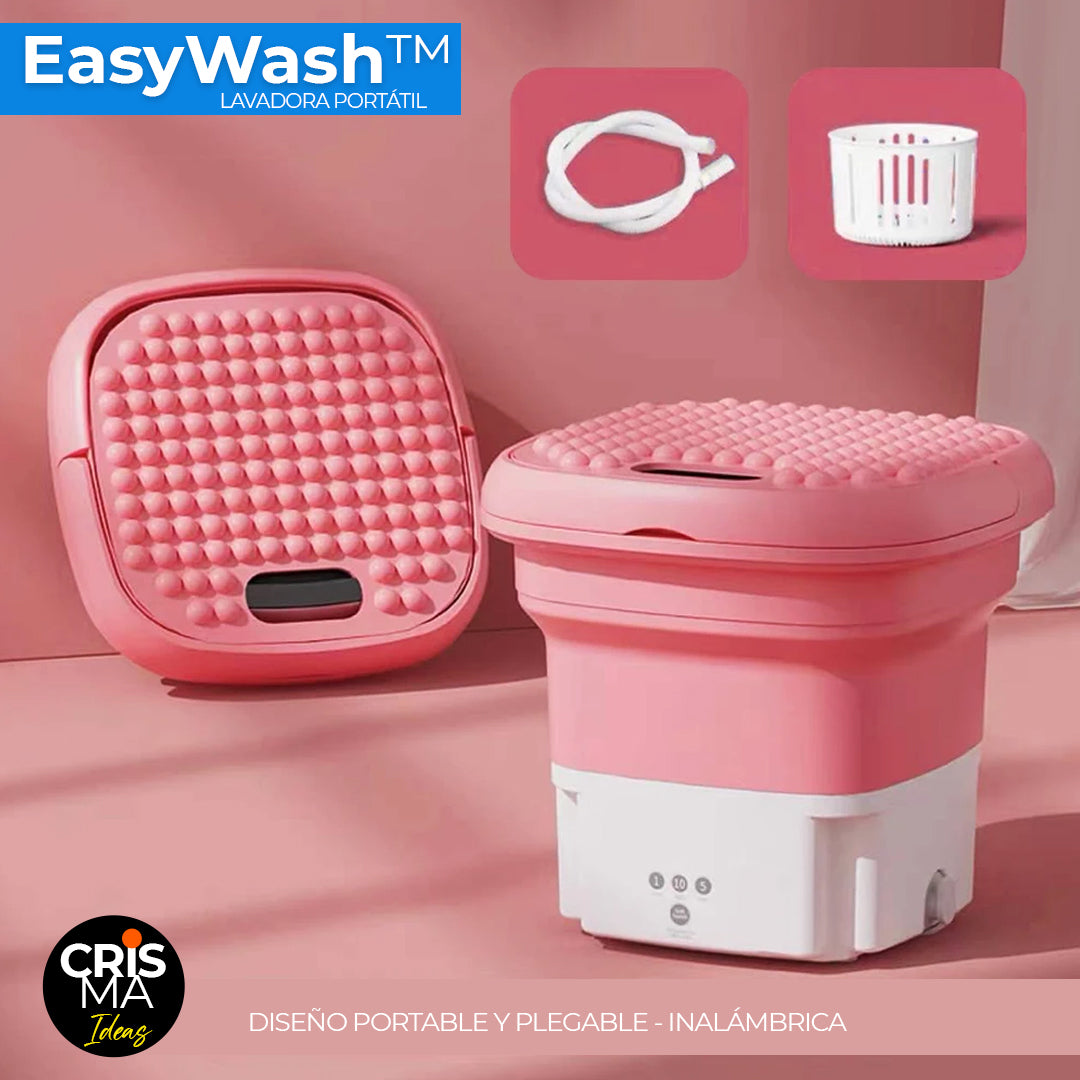 MINI LAVADORA PORTÁTIL PLEGABLE EASYWASH™ ⭐⭐⭐⭐⭐ + 12 PASTILLAS DE LAVADO