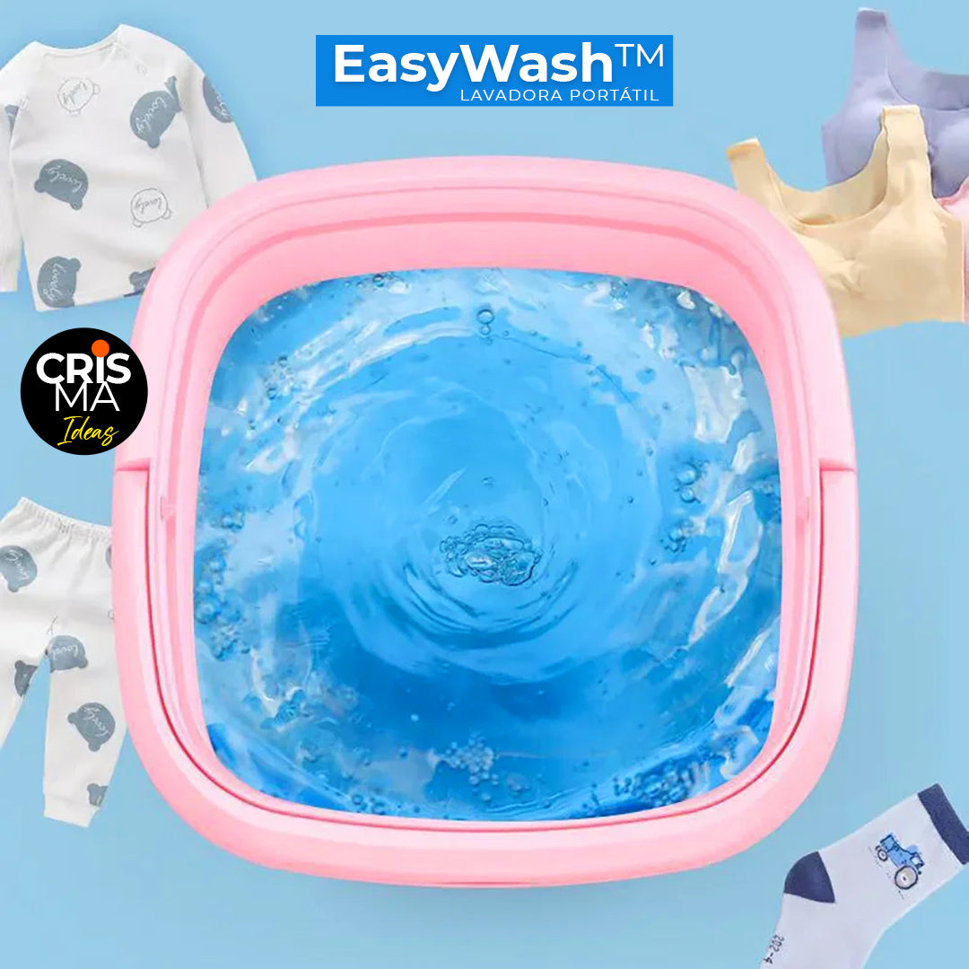 MINI LAVADORA PORTÁTIL PLEGABLE EASYWASH™ ⭐⭐⭐⭐⭐ + 12 PASTILLAS DE LAVADO
