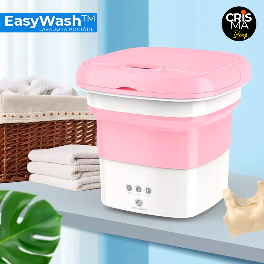 MINI LAVADORA PORTÁTIL PLEGABLE EASYWASH™ ⭐⭐⭐⭐⭐ + 12 PASTILLAS DE LAVADO