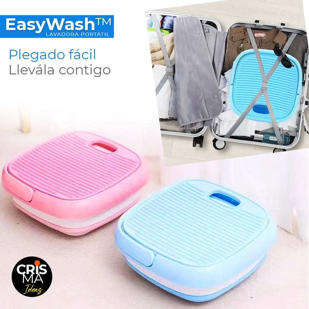 MINI LAVADORA PORTÁTIL PLEGABLE EASYWASH™ ⭐⭐⭐⭐⭐ + 12 PASTILLAS DE LAVADO