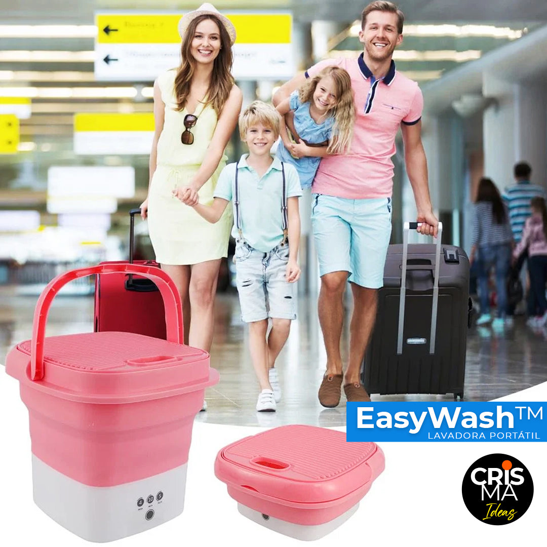 MINI LAVADORA PORTÁTIL PLEGABLE EASYWASH™ ⭐⭐⭐⭐⭐ + 12 PASTILLAS DE LAVADO