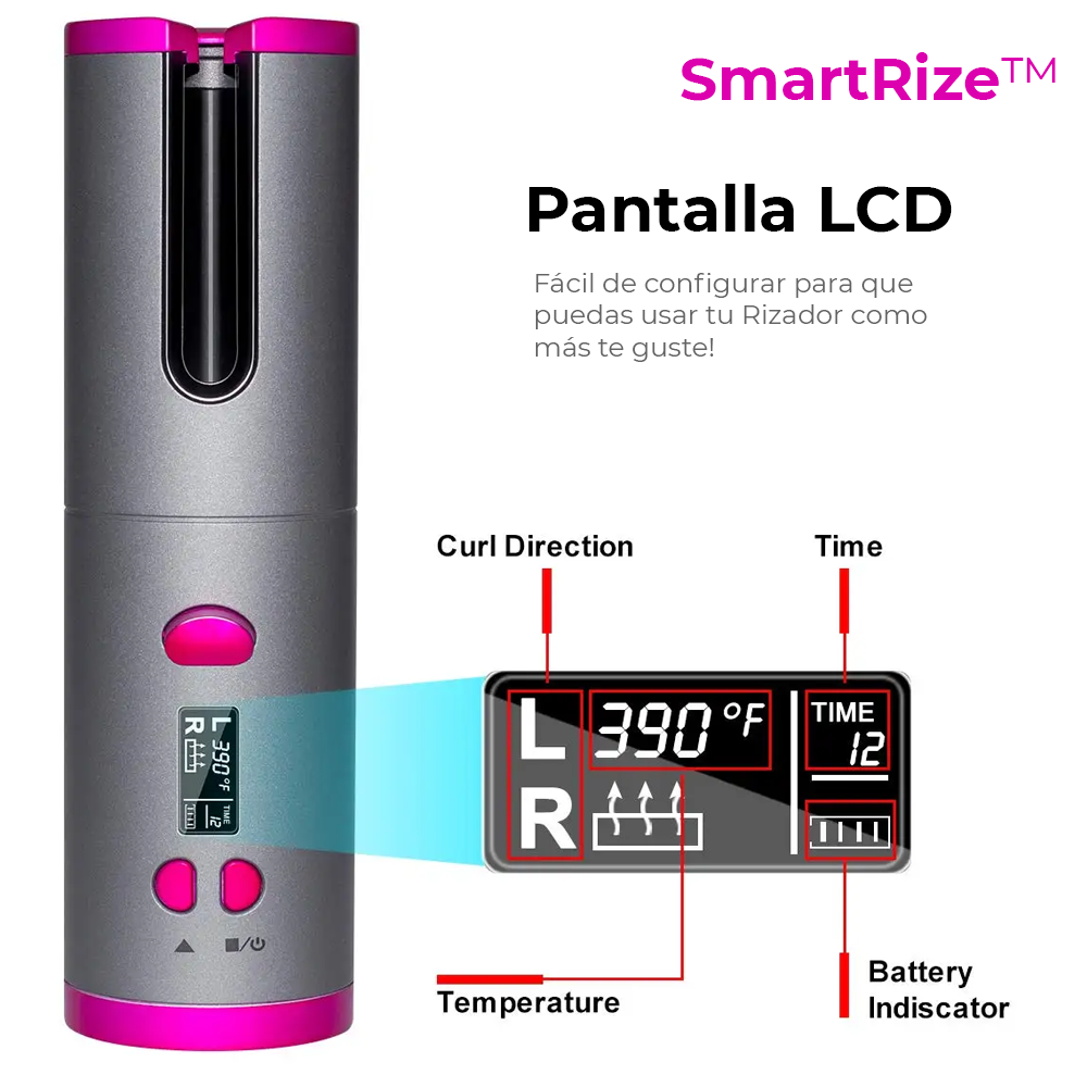 RIZADOR INALÁMBRICO DE CABELLO SMARTRIZE™ ⭐⭐⭐⭐⭐